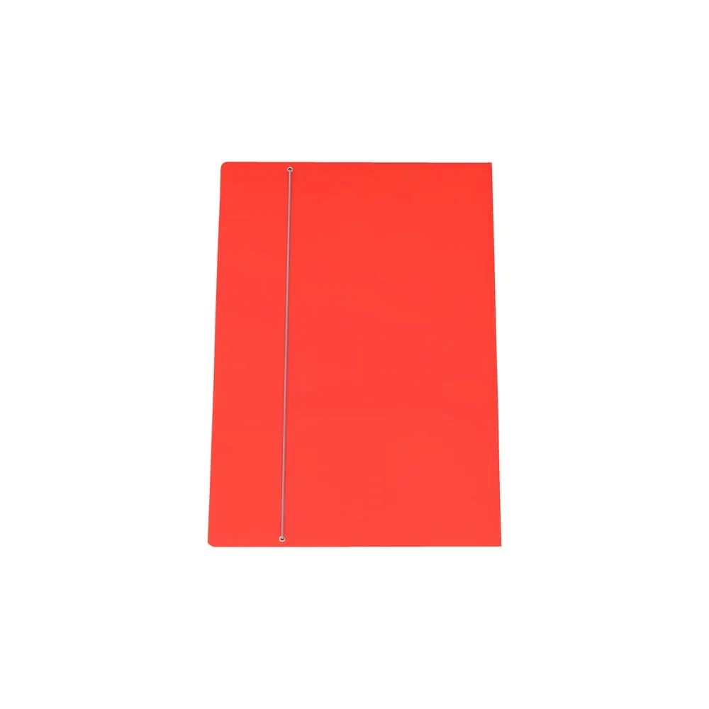 Cartella 3 lembi con elastico - 50 x 70 cm - dorso variabile - cartone plastificato - rosso - Cartotecnica del Garda