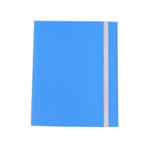 Cartella 3 lembi con elastico - A4 - dorso variabile - fibrone - blu - Cartotecnica del Garda