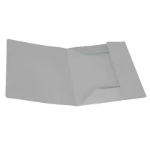 Cartellina 3 lembi - 200 gr - 25 x 33 cm - cartoncino manilla - grigio - Cartotecnica del Garda - conf. 50 pezzi