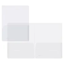 Cartella con doppia tasca Full - A4 - PP - trasparente - King Mec