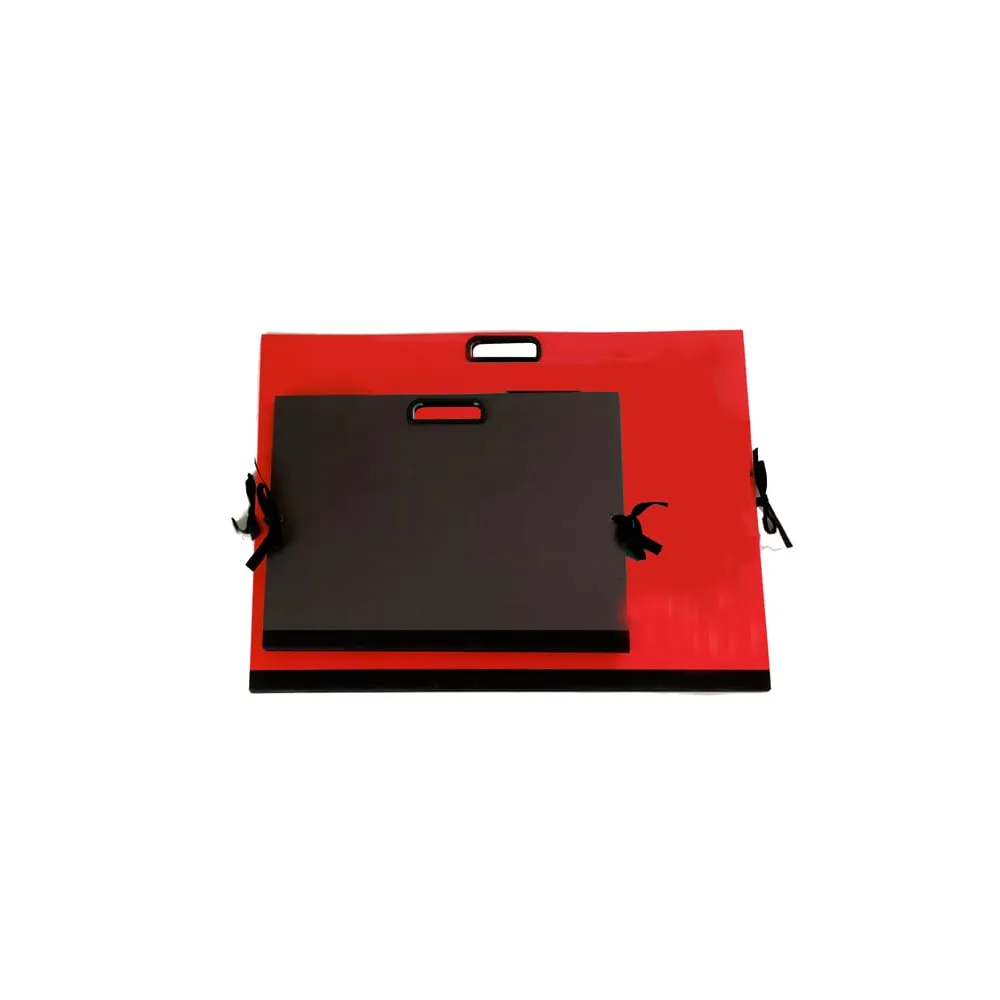 Cartella portadisegni - con maniglia - 35x50 cm - rosso - Brefiocart