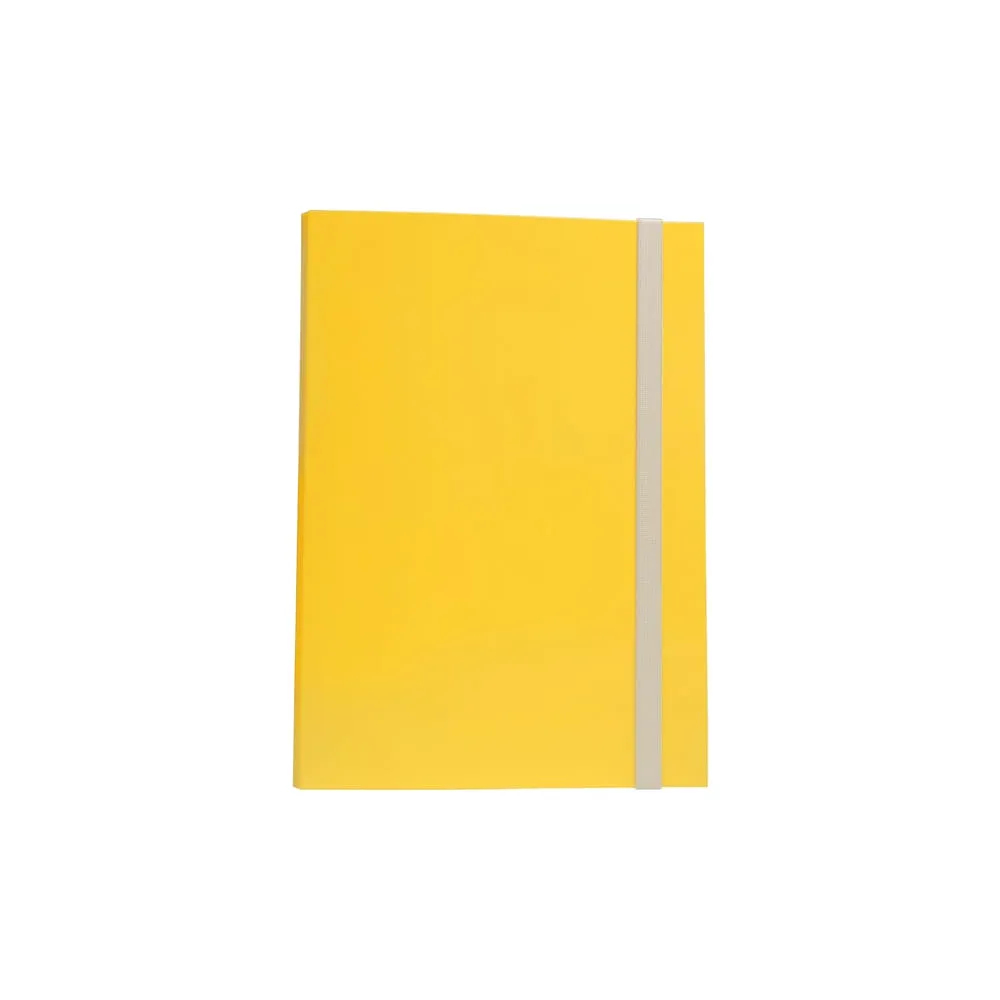 Cartella progetto - con elastico - dorso 3 cm - giallo - Starline