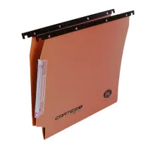 Cartella sospesa Cartesio - armadio - interasse 33 cm - fondo V - 33 x 28 cm - arancio - Bertesi