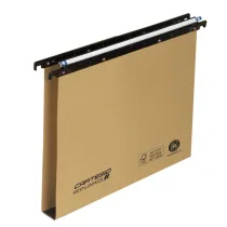 Cartella sospesa Cartesio Eco-logica - cassetto - 39 cm - fondo U - 37 x 25 cm - avana - Bertesi