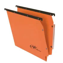 Cartella sospesa Joker - armadio - interasse 33 cm - fondo V - 33 x 28 cm - arancio - Bertesi