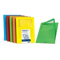 Cartellina a L con finestra - 140 gr - A4 - pistacchio - Favini - conf. 10 pezzi