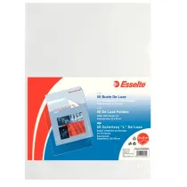 Cartellina a L De Luxe - A4 - PP - buccia medio - Esselte - conf. 50 pezzi