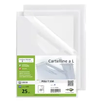 Cartellina a L Poli 150 - A4 - PP - liscio pesante - Sei Rota - conf. 25 pezzi