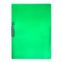 Cartellina con molla Clipper - A4 - PP - trasparente verde - Fellowes