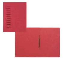Cartellina semplice con pressino- 265 gr - A4 - cartone pressato - rosso - Pagna