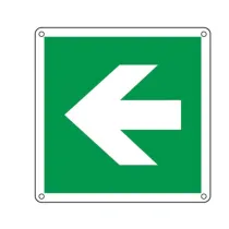 Cartello segnalatore - 12x12 cm - FRECCIA - alluminio - Cartelli Segnalatori