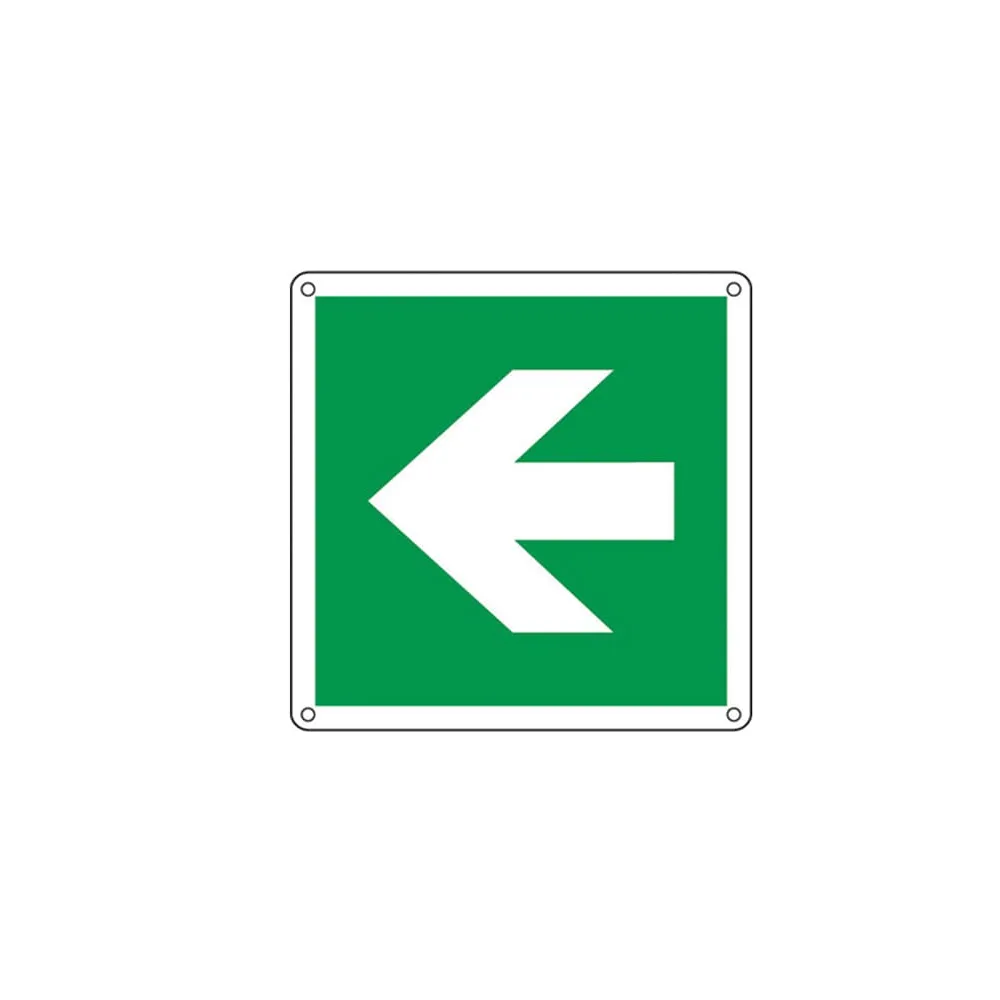 Cartello segnalatore - 12x12 cm - FRECCIA - alluminio - Cartelli Segnalatori