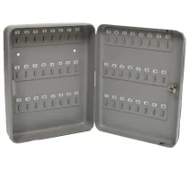 Cassetta portachiavi da muro - 30 x 24 x 7 cm - 48 posti - grigio antracite - Metalplus