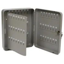 Cassetta portachiavi da muro - 30 x 24 x 7 cm - 84 posti - grigio antracite - Metalplus