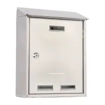 Cassetta postale Elios Steel - 27,5 x 35 x 12 cm - acciaio inox - Metalplus