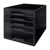 Cassettiera Drawer Cabinet Cube 5 - 28,7 x 27 x 36,3 cm - nero - Leitz
