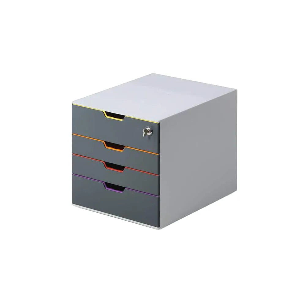 Cassettiera Varicolor Safe - 28 x 29,2 x 35,6 cm - 4 cassetti - Durable