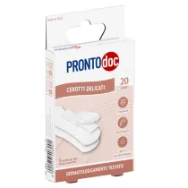 Cerotti delicati - TNT - con adesivo ipoallergenico - ProntoDoc - conf. 20 pezzi