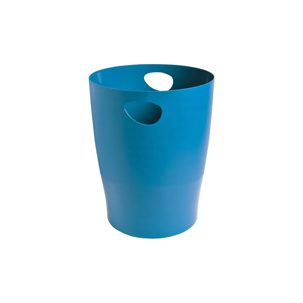 Cestino gettacarte Ecobin Bee Blue - 15 L - turchese - Exacompta