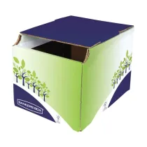 Cestino riciclo - 24,8 x 23,5 x 31,4 cm - verde/blu - Fellowes