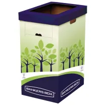Cestino riciclo - 31,5 x 60,8 x 42,7 cm - verde/blu - Fellowes