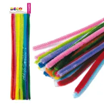 Ciniglia animata - Ã¸ 9 mm - lunghezza 30 cm - colori assortiti - Deco - busta 30 fili