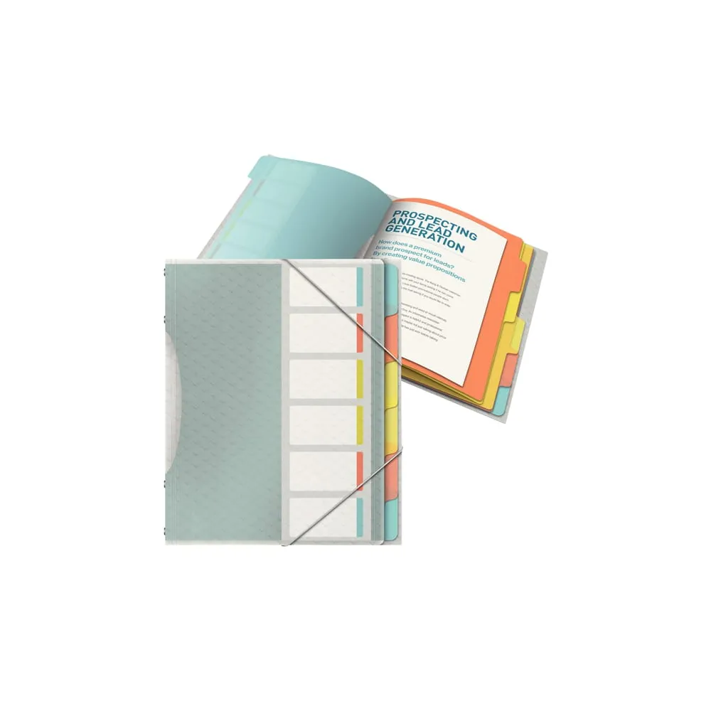 Classificatore colour'lce - 6 divisori - dorso 2 cm - 26,6x32 cm - multicolore - Esselte