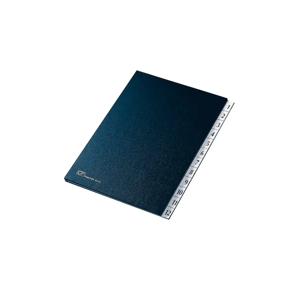 Classificatore numerico 1/12 - 24x34 cm - blu - Fraschini