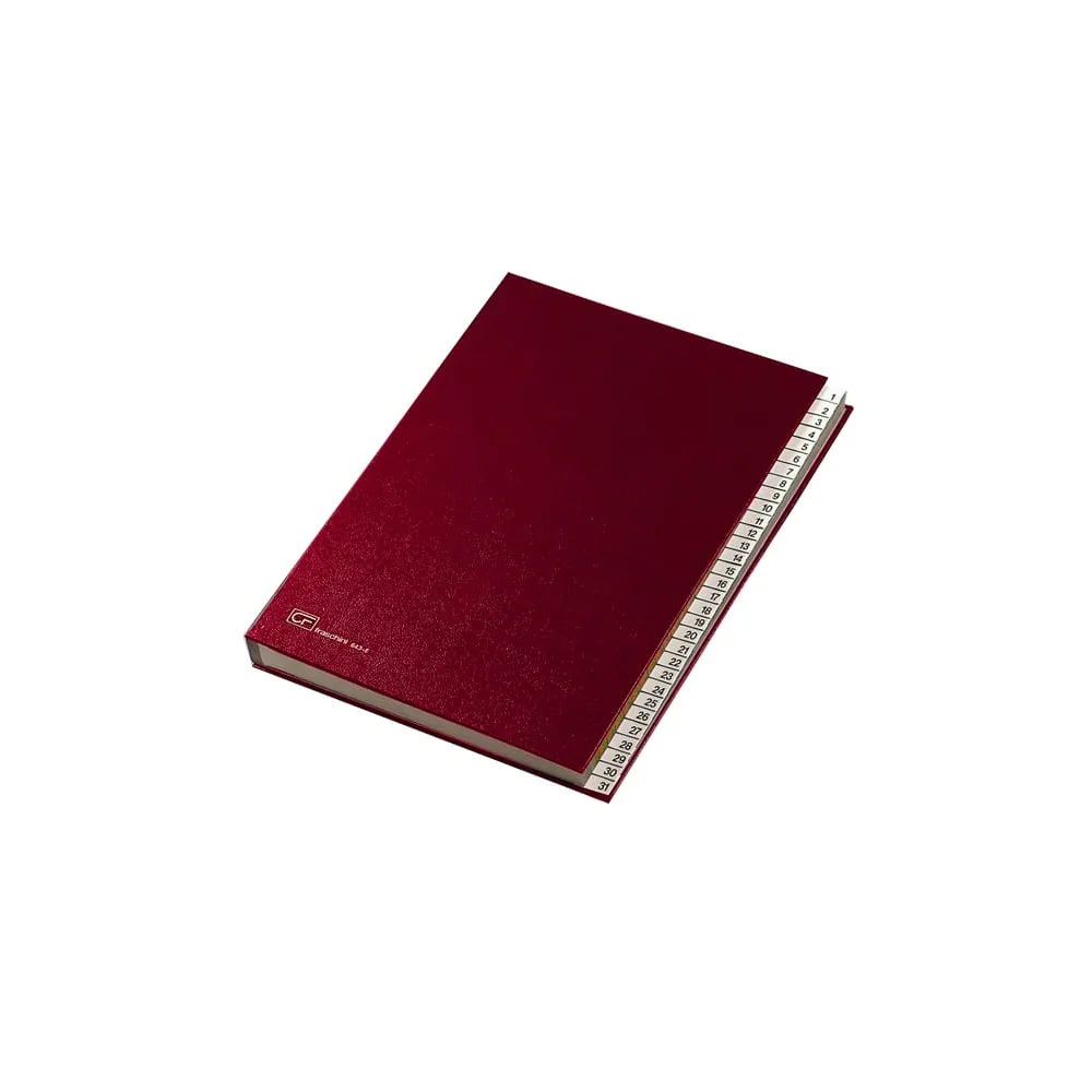 Classificatore numerico 1/31 - 643E - 24x34 cm - rosso - Fraschini