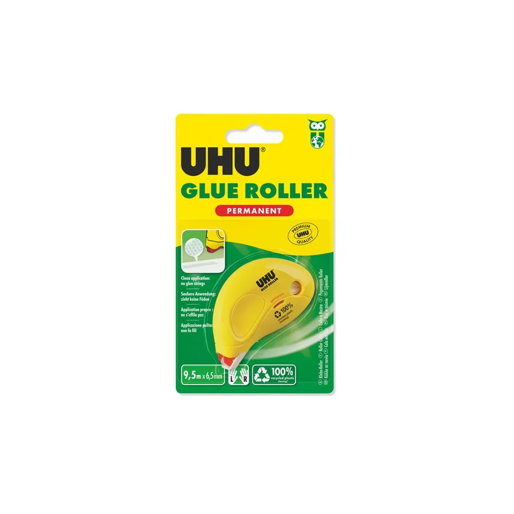 Colla a nastro Dry&Clean Roller - permanente - 6,5 mm x 8,5 m - UHU