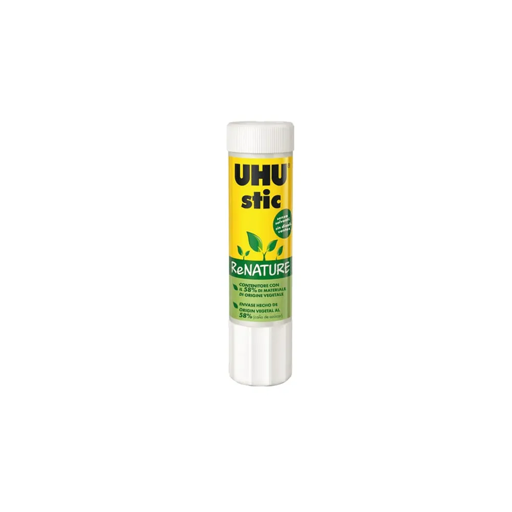 Colla UHU Stic ReNATURE - 21 gr - bianco - UHU