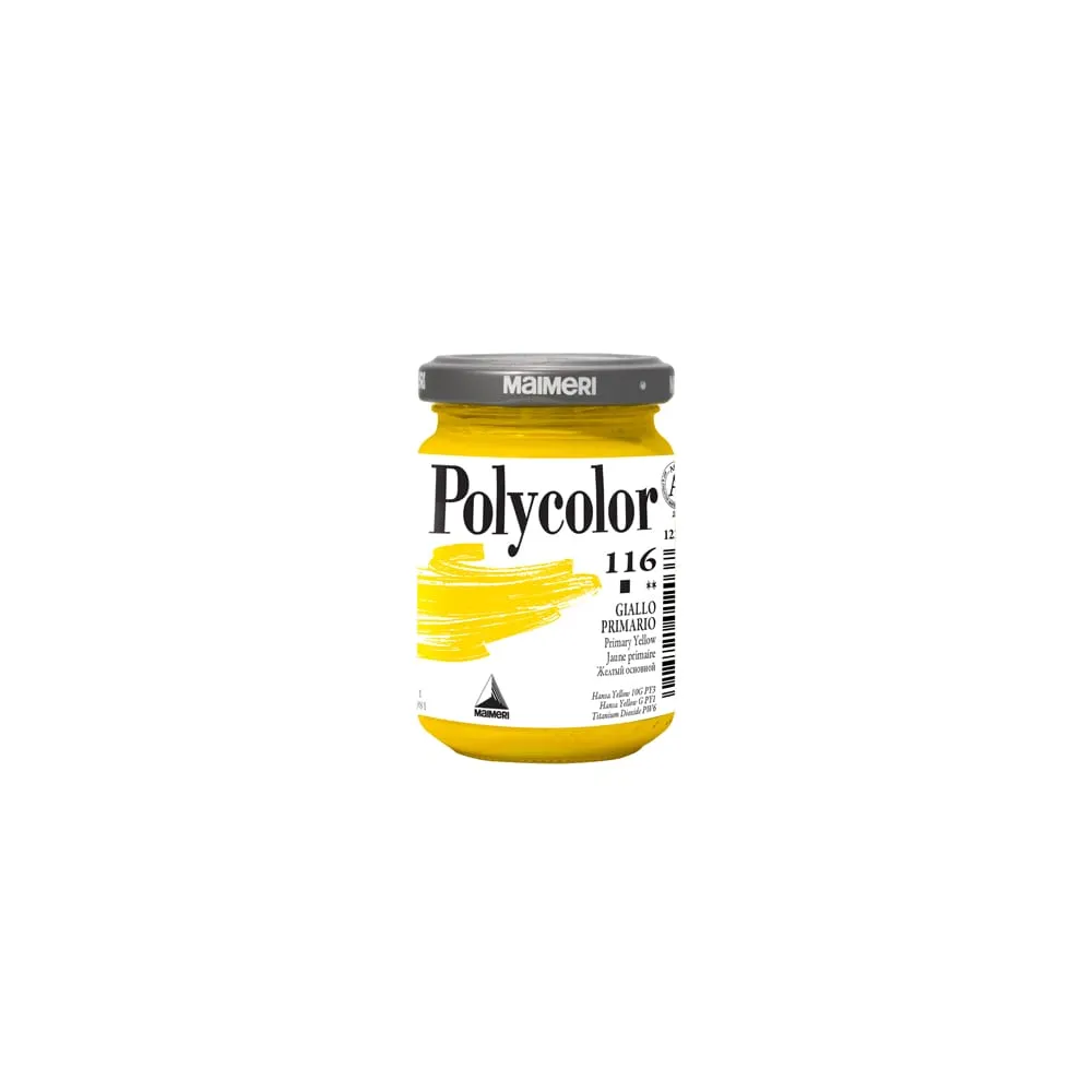 Colore vinilico Polycolor - 140 ml - giallo primario - Maimeri