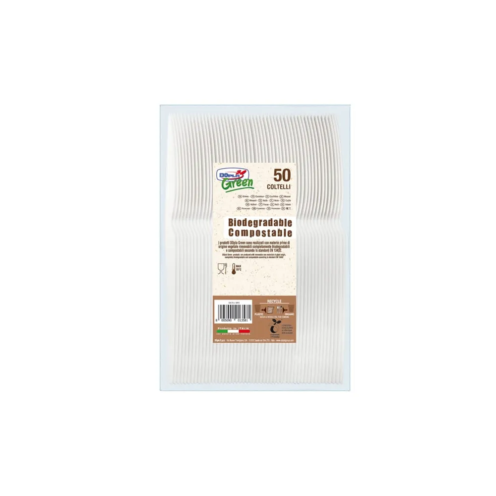 Coltelli in Estabio - avorio - Dopla Green - conf. 50 pezzi