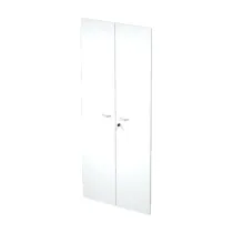 Coppia ante Easy - per mobile alto - 80 x 175 cm - spessore 18 mm - melaminico - bianco