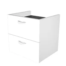 Coppia cassetti per libreria modulare - L40 cm - 36x29x35,5 cm - bianco
