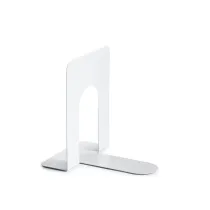 Coppia reggilibri - 12,7 x 16,5 x 16,5 cm - metallo - bianco