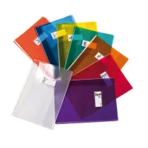 Coprimaxi Cristallo - A4 - PVC - 140 mic - c/alette - rosso trasparente - Colorosa