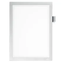 Cornice adesiva Duraframe Note - pannello magnetico - A4 (21 x 29,7 cm) - argento - Durable