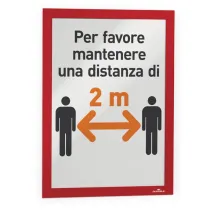 Cornice espositiva Duraframe - A4 - 21 x 29,7 cm - rosso - Durable