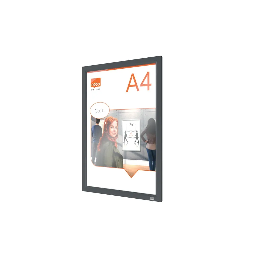 Cornice Impression PRO - a clip - A4 - grafite - Nobo