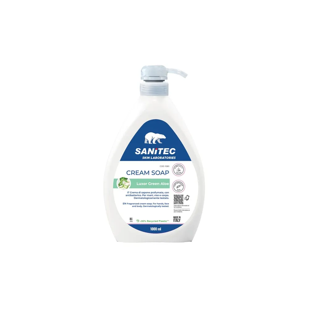 Crema di sapone Luxor Green Aloe - dispenser 1 L - aloe verde - Sanitec