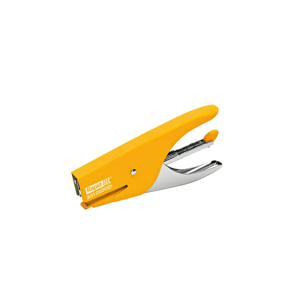 Cucitrice a pinza Rapid Supreme S51 Soft Grip - giallo - Rapid
