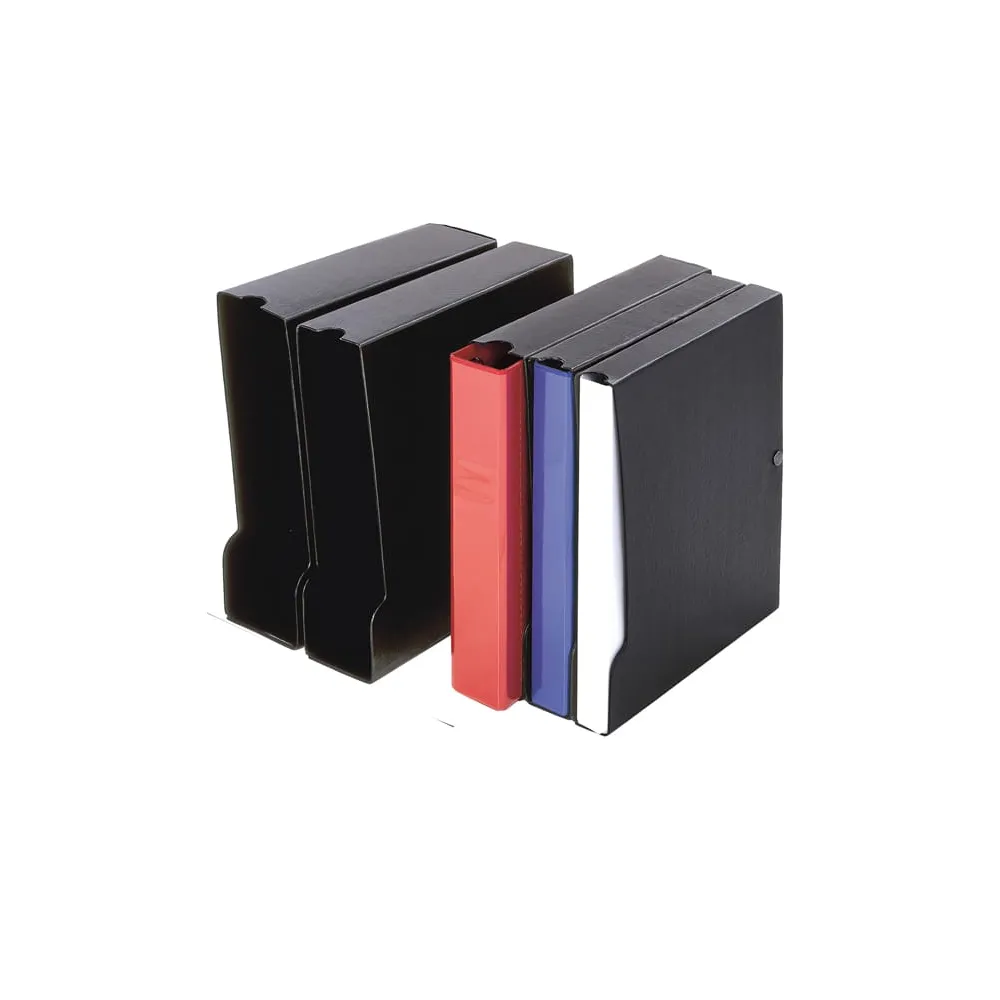 Custodia per raccoglitore 100 - dorso 13,5 cm - nero - Sei Rota