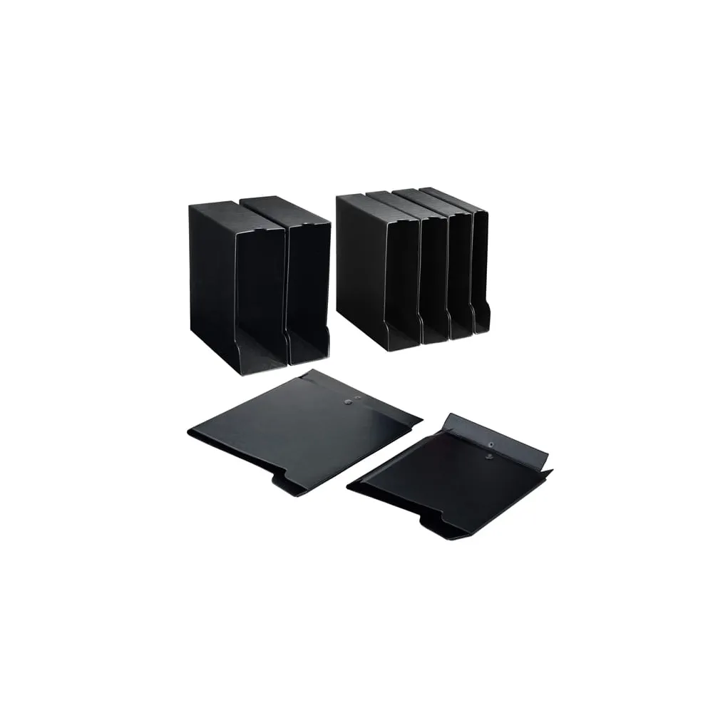 Custodia per raccoglitori 65 - dorso 10 cm - nero - Sei rota