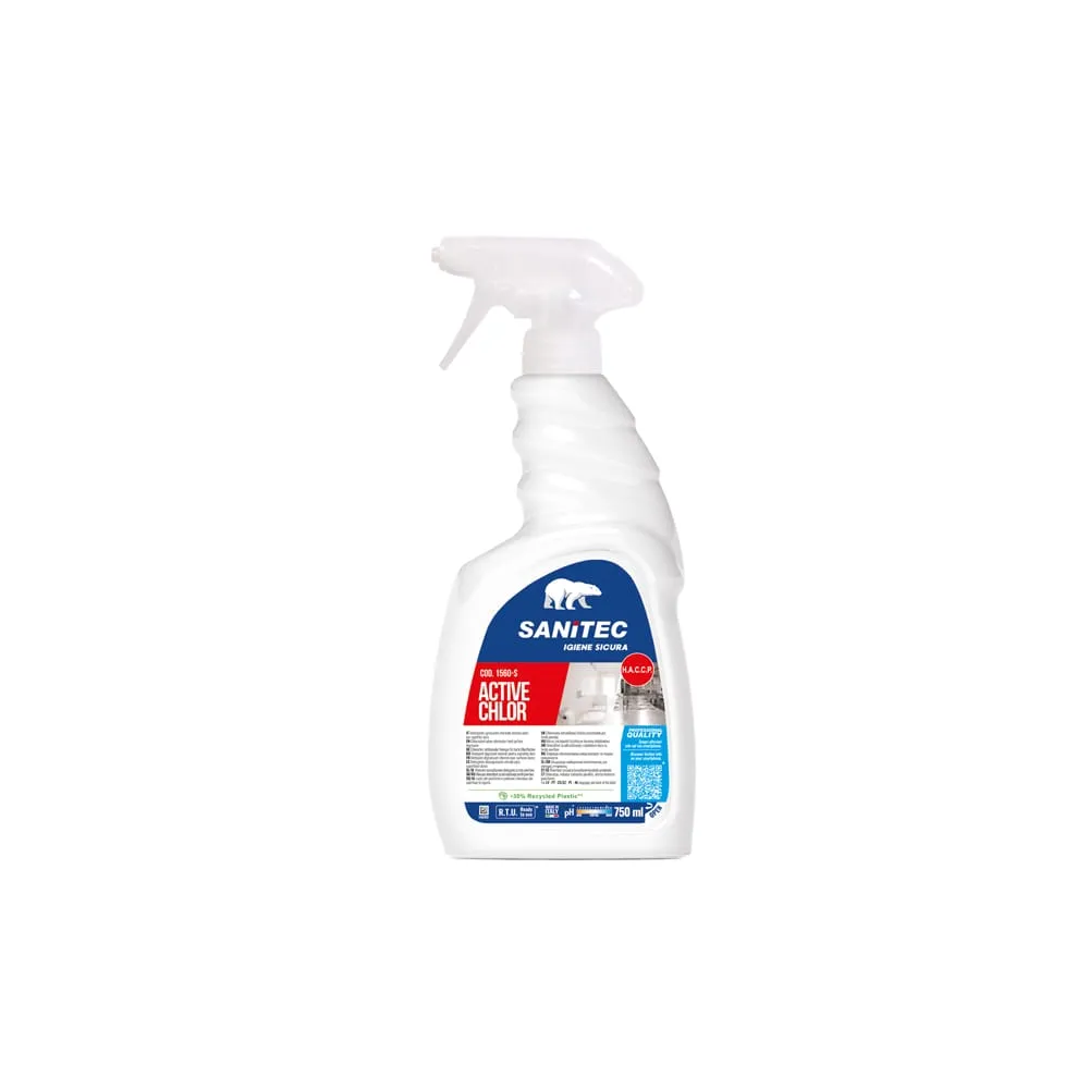 Detergente gel - profumato - con cloro attivo - trigger 750 ml - Sanitec