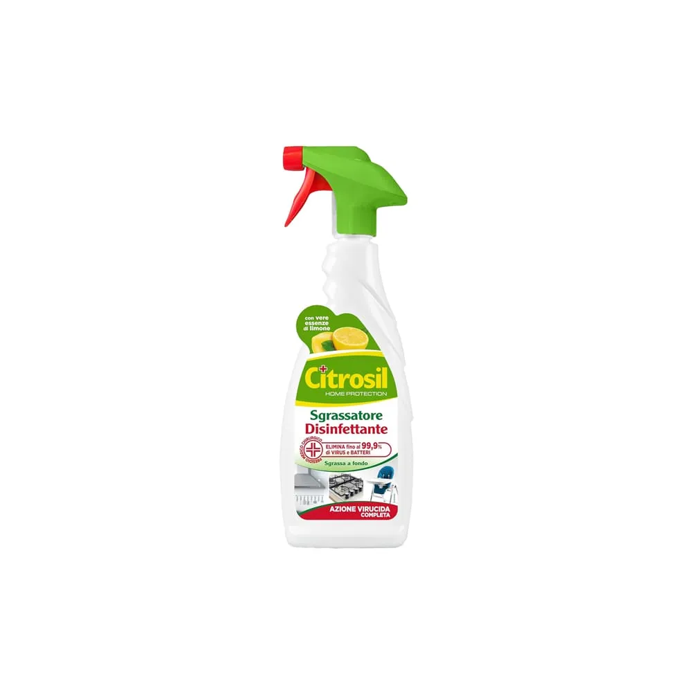 Disinfettante sgrassatore - disinfettante - virucida - limone - trigger da 650 ml - Citrosil