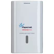 Dispenser antibatterico Defend Tech - per carta igienica interfogliata - Papernet