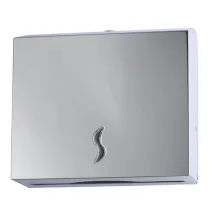 Distributore asciugamani piegati C/Z - Brinox - 28x10,2x26,5 cm - acciaio inox - capacitÃ  200 fogli - grigio - Medial