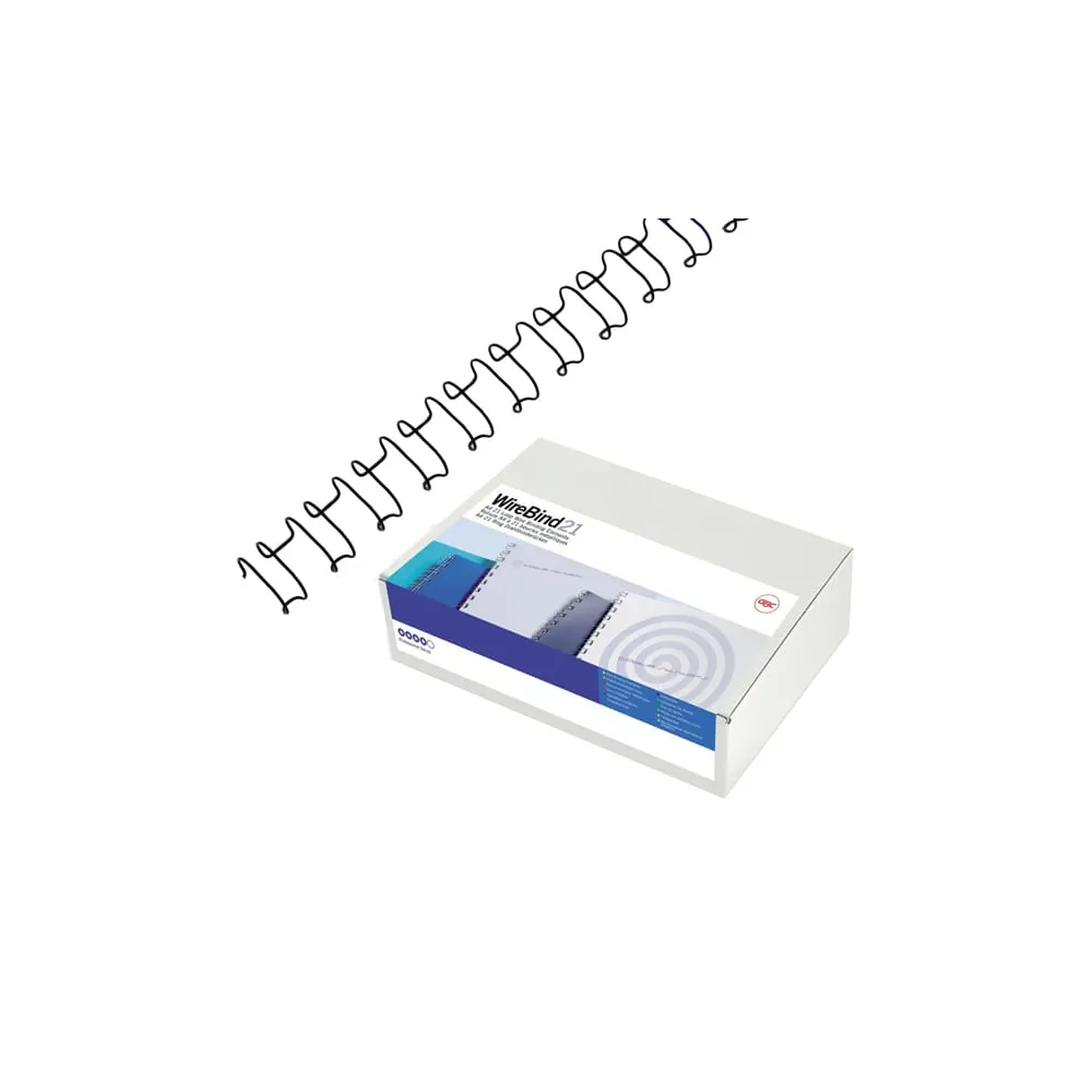 Dorsi spirale IbiWire - metallo - 21 anelli - 8 mm - argento - GBC - scatola 100 pezzi