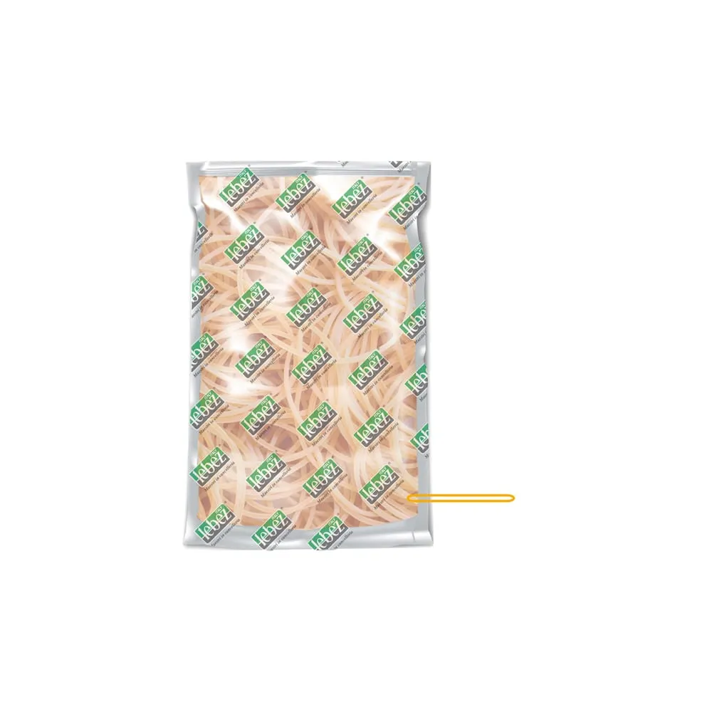 Elastico ad anello - diametro 2 cm - 1 kg - gomma - giallo - Lebez